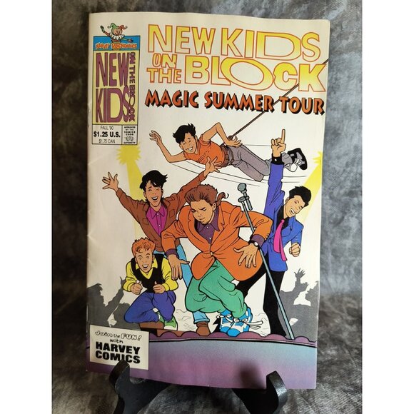 New Kids On The Block Magic Summer Tour Comic Harvey Comics Fall 1990 Vintage Co - Picture 1 of 3